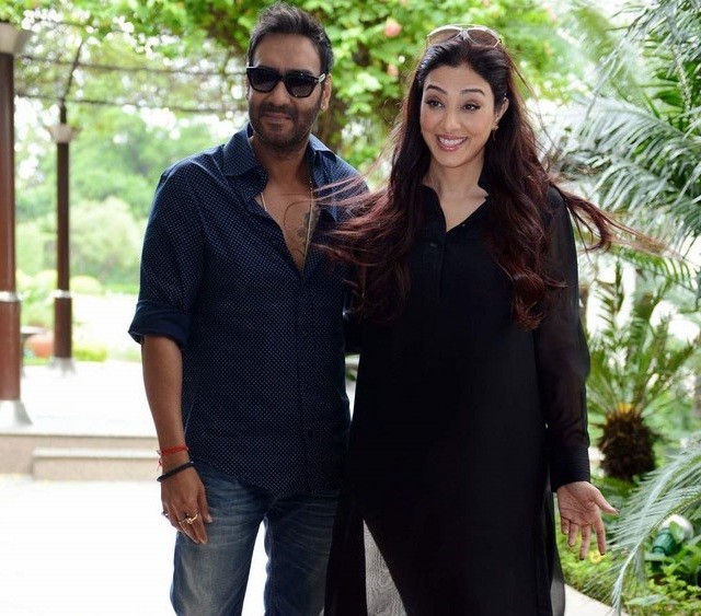 Tabu and Ajay Devgn