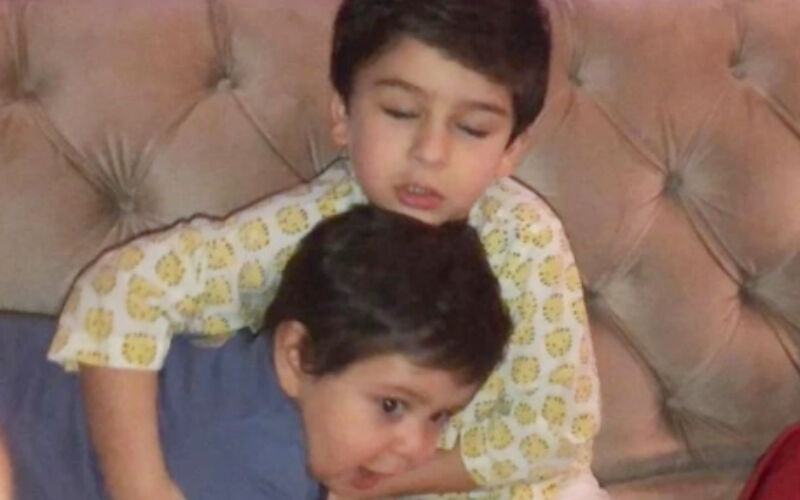 Taimur Ali Khan Turns Protective Elder Brother To Jehangir In THESE Candid Playful PICS; Fans Call Them ‘Mini Saifeena’