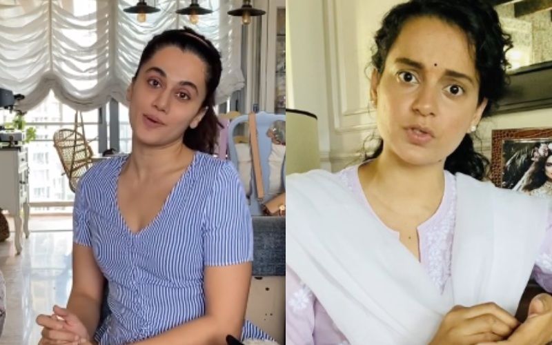 Taapsee Pannu  Bashes A Kangana Ranaut Sympathiser On Twitter; Says Some People Paint A Negative Picture Of How 'OUTSIDERS' Are Treated