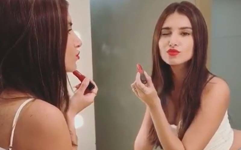Tara Sutaria Smacks Her Lips With Red As She Gets Ready For Her “New Crush”