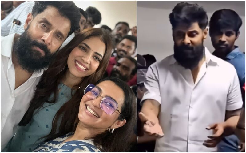 Thangalaan: Vikram Serves Food To The Cast And Crew Of The Film At The Traditional Success Party; Netizens Say, ‘Thala For A Reason’