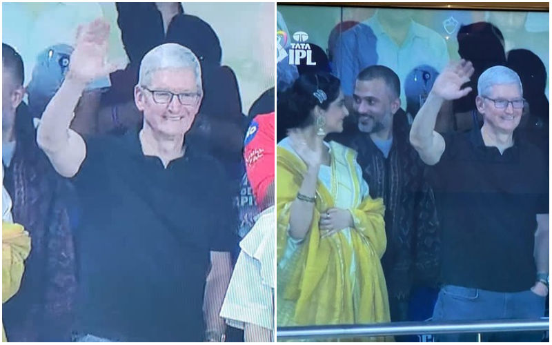 Apple CEO Tim Cook Enjoys IPL 2023! Makes A Surprise Appearance At DC vs KKR With Sonam Kapoor, Anand Ahuja-SEE PICS