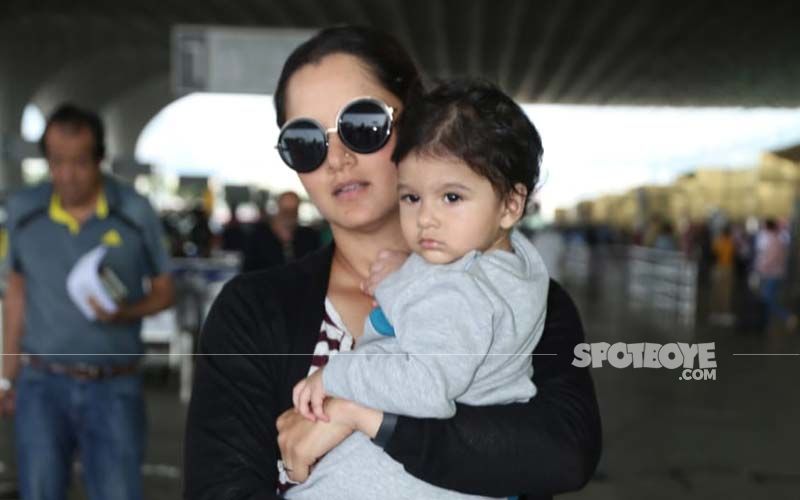 Airport Spotting: Sania Mirza’s Cutie-Patootie Son Looks Like A Cupcake In These Pictures