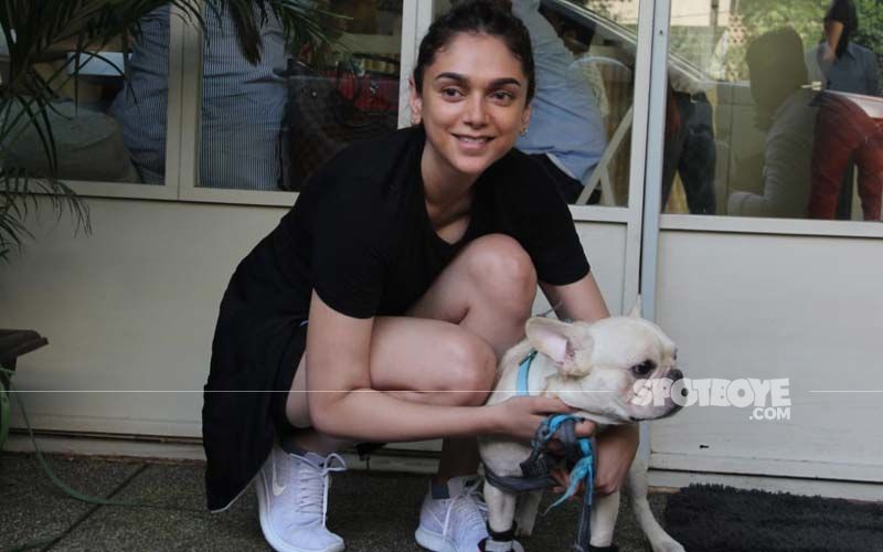Aditi Rao Hydari Gets Spotted At A Cafe But It's Her Darling Pooch That Has Our Complete Attention