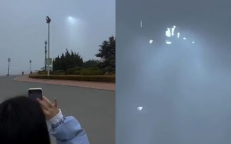 UFO Spotted In Sky? Netizens Suspect Strange Alien Activity From A Light Source Floating In Sky! WATCH VIRAL VIDEO