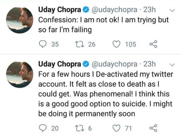 Uday Chopra Twitter