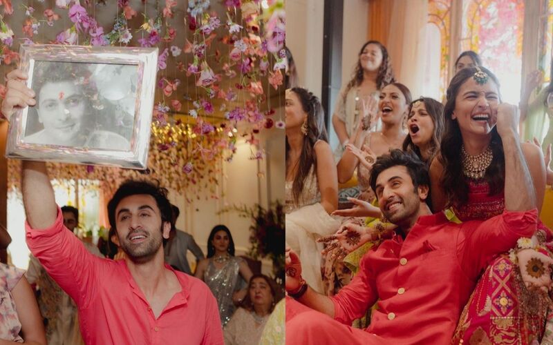 Ranbir Kapoor- Alia Bhatt MEHENDI UNSEEN PICS Out; Actor Makes Rishi Kapoor Part Of The Ceremony By Holding His Photo Frame