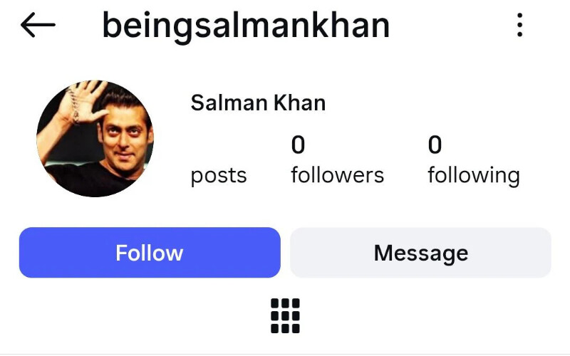 salman khan s instagram account vanishes for 30 minutes fans fear hacking scare before profile returns online safely salman khan s instagram account vanishes for 30 minutes fans fear hacking scare before profile returns online safely