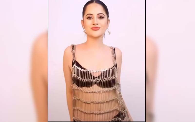 Urfi Javed Wears Dress Made Of Safety Pins Over A Black Lingerie, Fan Says, 'Agar Pin Chub Gayi Toh Kya Hoga Pata Hai Na' -WATCH VIDEO