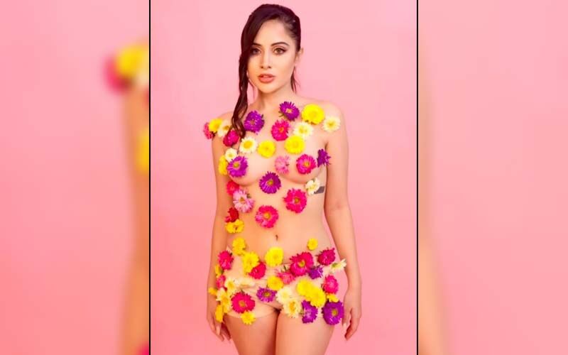 Urfi Javed Goes BOLD As She Wears A See-Through Dress With Flowers On It;  Netizen REACTS, 'Kahin Phool Gir Na Jaye' -WATCH VIDEO