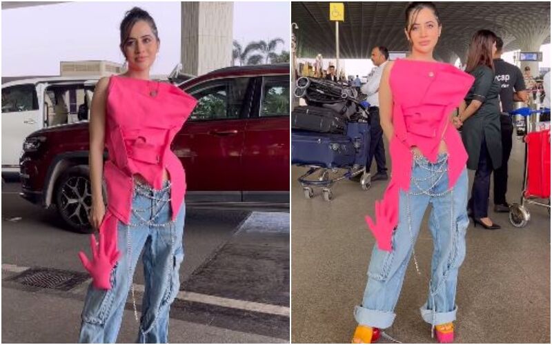 Uorfi Javed Is BACK With Her Fashion Antics In THIS 'Trouser Pe Trouser' Airport Look! Netizens Say 'Ab Yeh Kaunsi Dress Hai' - WATCH
