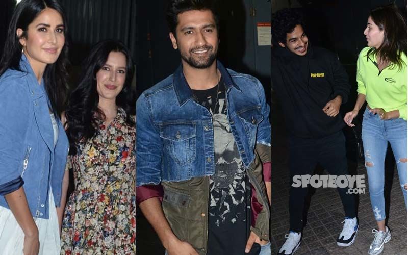 Bhoot Screening: Katrina Kaif With Sister, Ananya Panday With Ishaan Khatter Come In To Support Vicky Kaushal