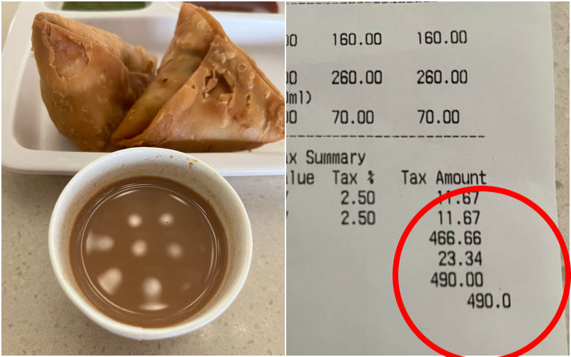 VIRAL! 2 Samosas, Chai And Water Bottle Cost A Whopping Rs 490 At Airport; Disappointed Netizen Takes A Swipe At Government; Says ‘Kaafi Acche Din’-REPORTS