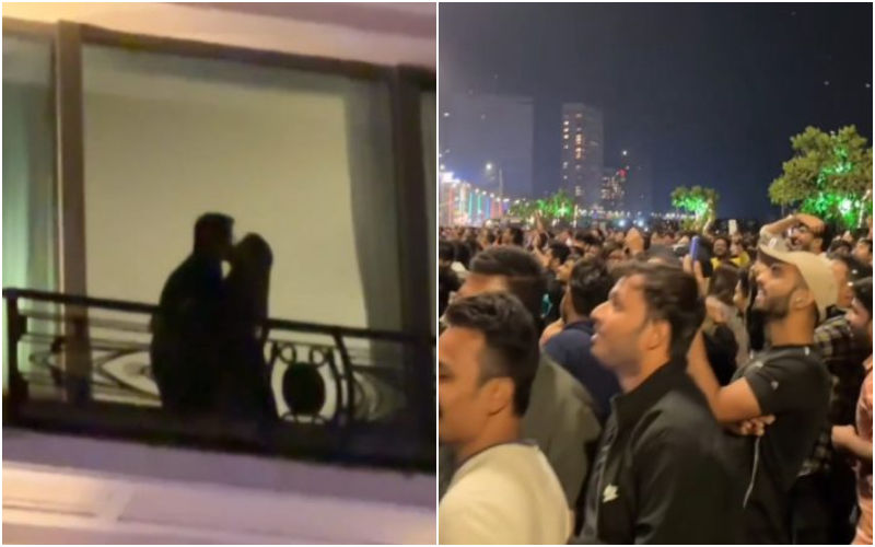 VIRAL! People Cheer Couple Kissing On Balcony In Mumbai’s Marine Drive On New Year’s Eve; Netizens Mixed Reaction Goes Viral On Social Media-WATCH