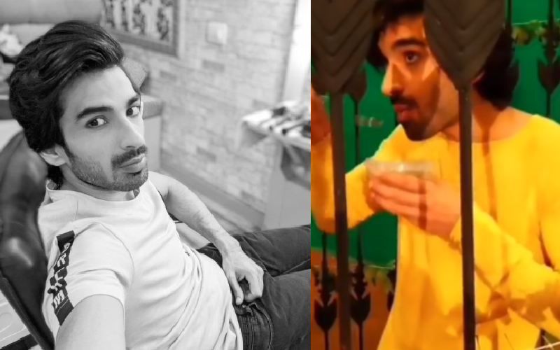 Naagin 5 BTS: Mohit Sehgal Hogging On His Food Whilst Being Caged During Rehearsals With Green Screen Around Is Funny AF
