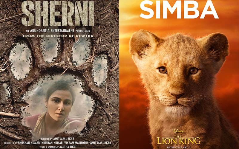 A Netizen Spots Similarity In Vidya Balan Starrer Sherni's Poster And Simba's Iconic Footstep Scene