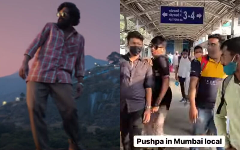 VIRAL VIDEO: Man Uses Allu Arjun's Srivalli Hook Step From Pushpa To Show How People Squeeze Their Way Into A Mumbai Local Train-WATCH