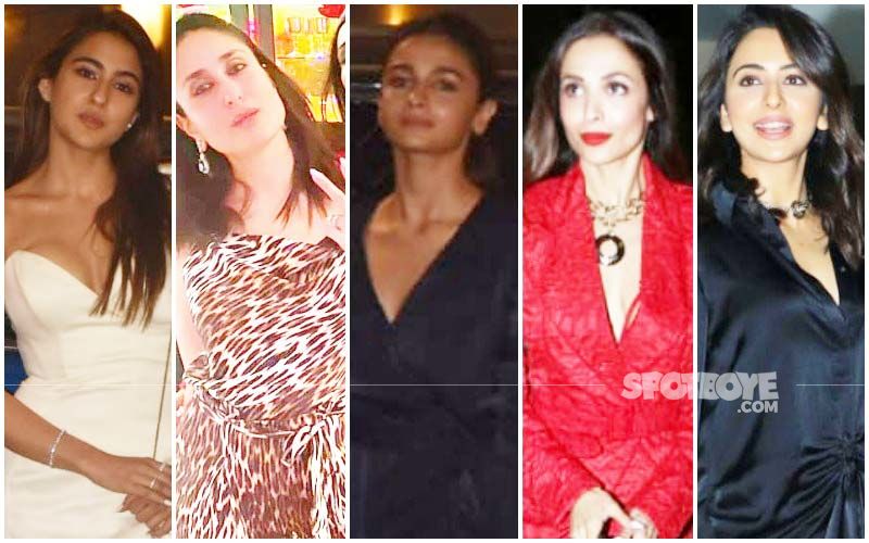 BEST DRESSED & WORST DRESSED On Christmas Eve 2019: Sara Ali Khan, Kareena Kapoor Khan, Alia Bhatt, Malaika Arora Or Rakul Preet Singh?