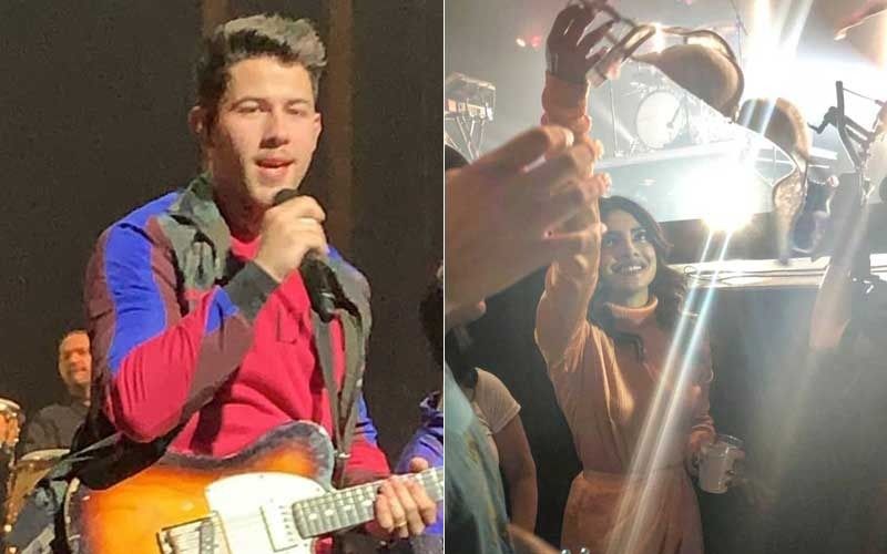 Nick Jonas' Fan Throws Bra At Him During Concert, Priyanka Chopra Hands It Over To Hubby- Video