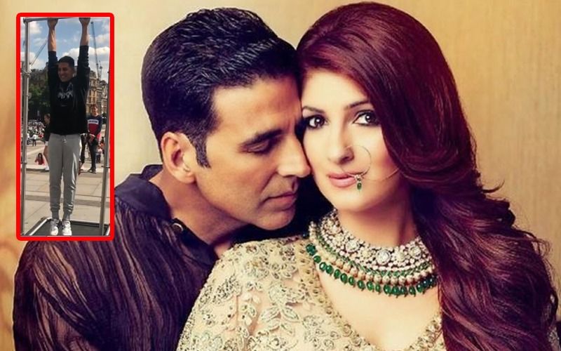 Akshay Kumar Adopts A Fun Way To “Make Quick 100 Pounds”; Wife Twinkle Posts The Hilarious Video
