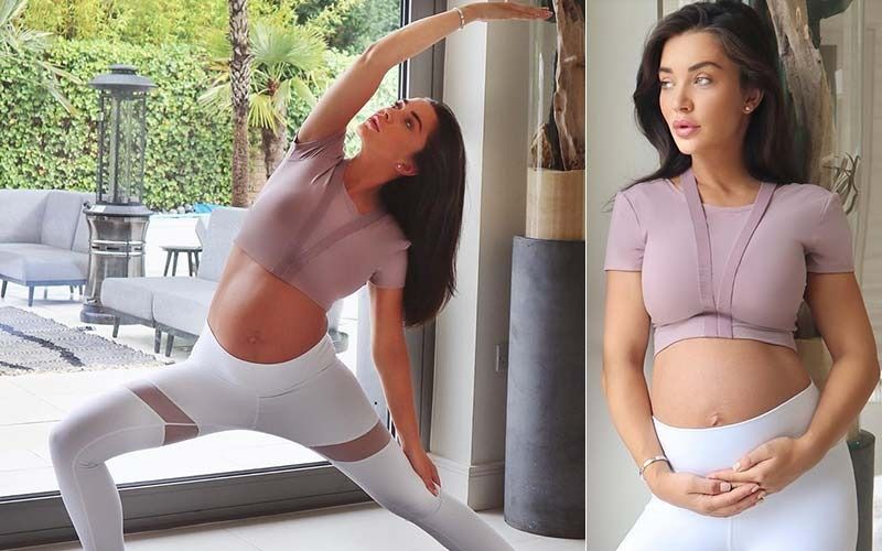 Amy Jackson Chooses Fitness Over Food Cravings At 29-Week Pregnancy; Shares Photos Of Flaunting Baby Bump