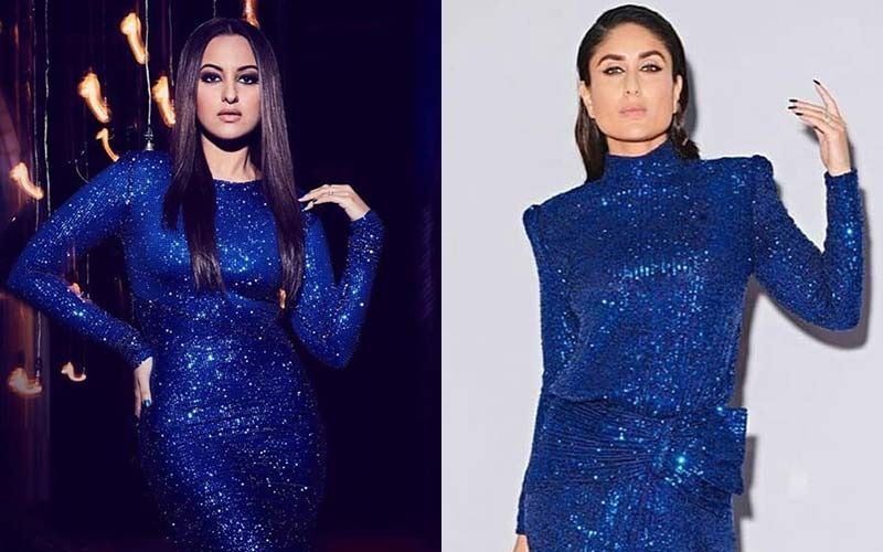 Kareena Kapoor Khan VS Sonakshi Sinha: Who Carried This Royal Blue High-Slit Shimmery Dress Well?