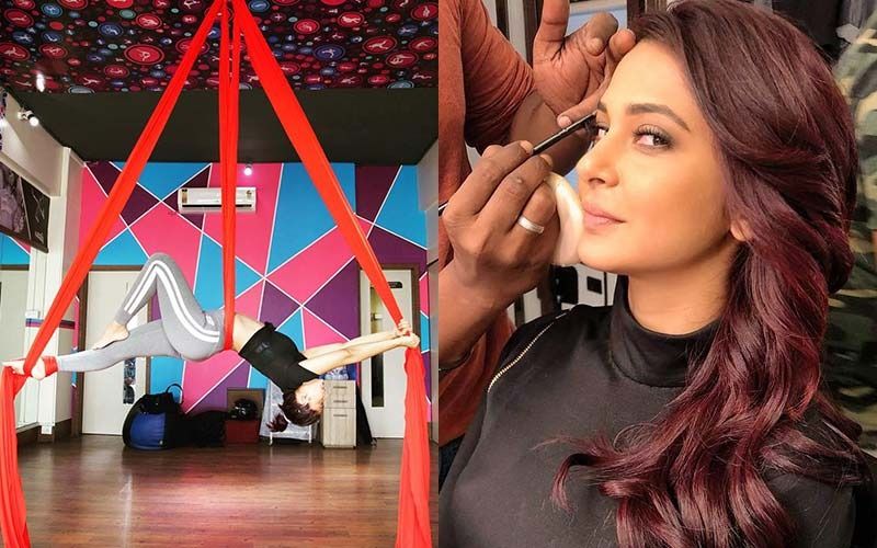 Beyhadh 2 BTS Video: Jennifer Winget Does The Strenuous Air Yoga To Shoot  The Promo