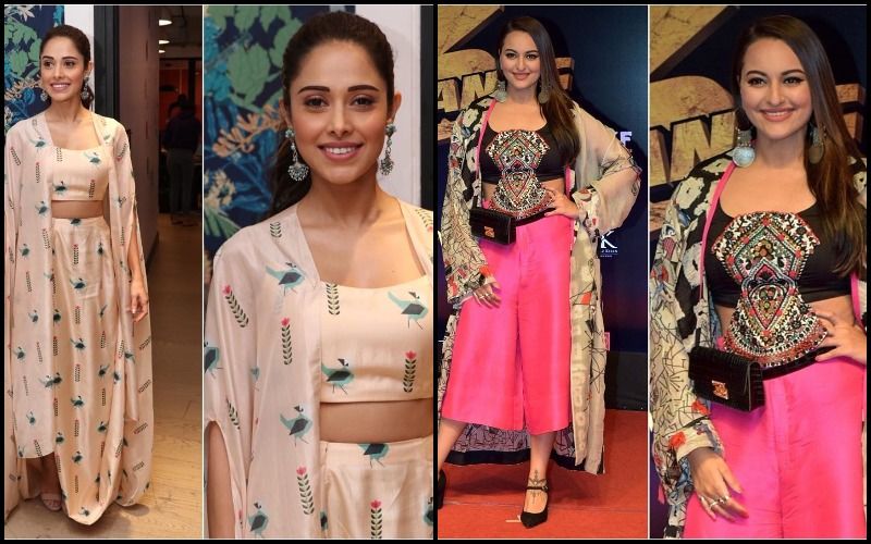Nushrat Bharucha Or Sonakshi Sinha- Who Wore The Co-ords Set With Cape Better?