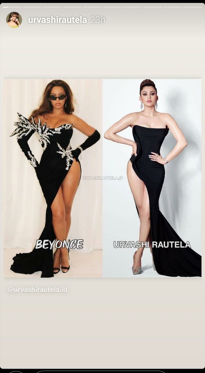 706px x 1280px - Urvashi Rautela Compares Her Controversial Side-Slit Gown To Beyonce's;  Same? Nah, We Don't Think So