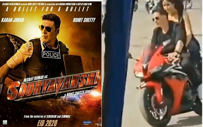 Sooryavanshi LEAKED Video: Akshay Kumar And Katrina Kaif Ride A Sports Bike As They Shoot For Na Ja Song