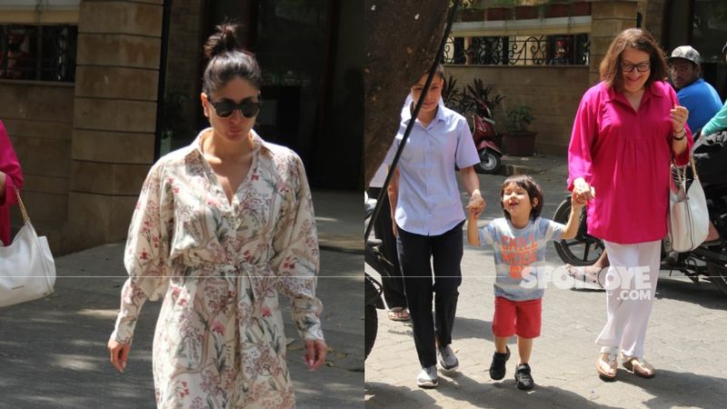 Kareena Kapoor Khan Leads As Mom Babita Walks Taimur Ali Khan; Munchkin’s Bright Smile Is Unmissable