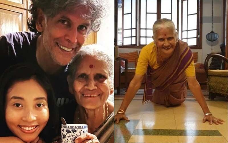 Milind Soman's Mother Celebrates 81st Birthday With 15 Push-Ups; Netizens Are Amazed: ‘What An Inspiration’- VIDEO