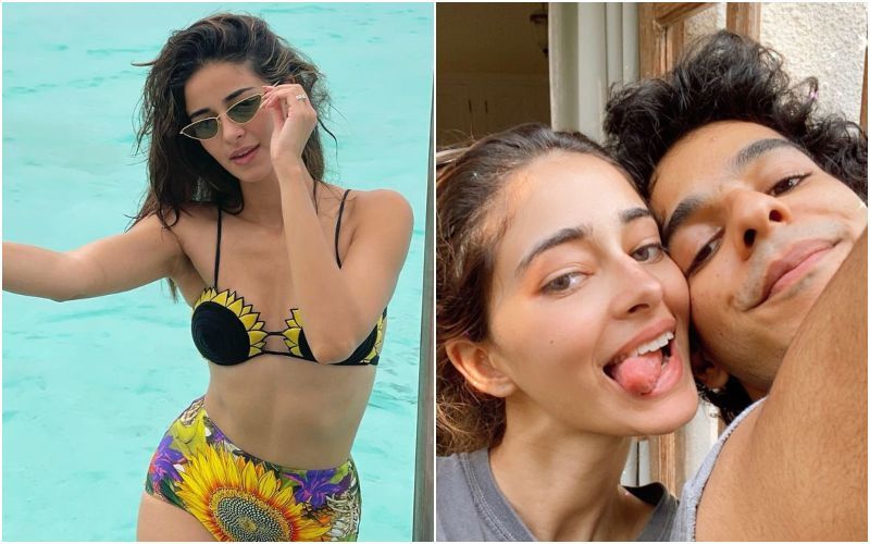 Ananya Panday's Sunflower-Themed Bikini Avatar In The Pool Will Leave You Drooling; Is Rumoured BF Ishaan Khatter Behind The Lens?