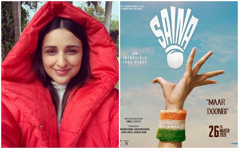Saina: Makers Of Parineeti Chopra Starrer TROLLED For Gaffe In The Poster; Netizens Ask ‘Is It A Badminton Or Tennis Serve?’
