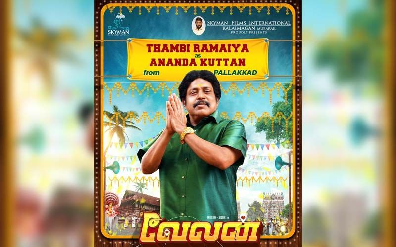 Velan: Thambi Ramaiya Will Play Ananda Kuttan, Character Poster Released