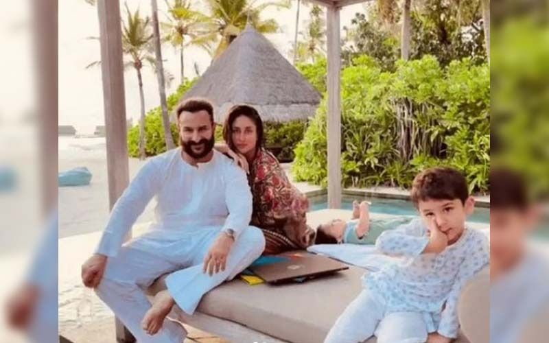 Kareena Kapoor Khan Gives A Glimpse Of Saif Ali Khan's Birthday Celebration In Maldives; Couple Takes A Dip In The Pool, Taimur Ali Khan And Jeh Look Beyond Cute