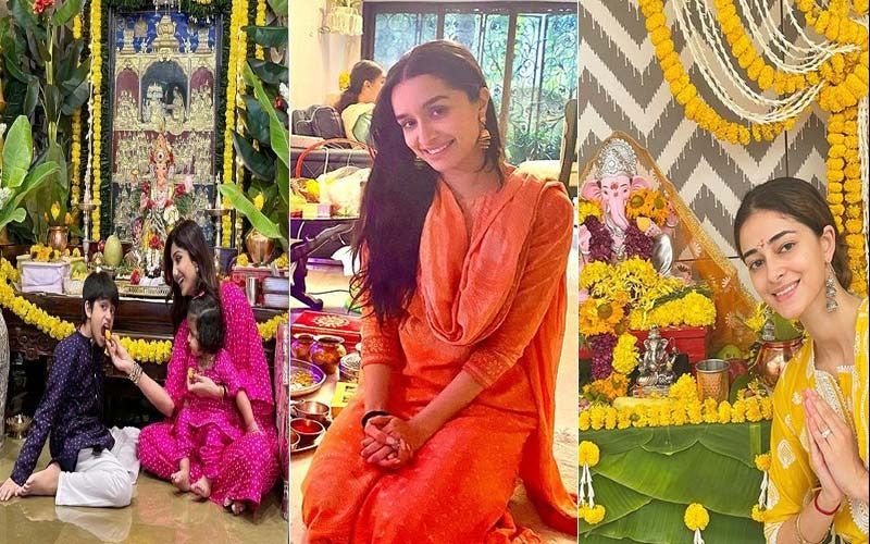Ganesh Chaturthi 2021: Shraddha Kapoor, Kajol, Shilpa Shetty, Sara Ali Khan To Ananya Pandey, Here's How The B-town Beauties Dressed Up For Their Ganpati Festivities