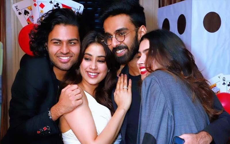 Janhvi Kapoor Parties Hard With Akshat Rajan And Sister Khushi Kapoor; Rumoured Former Lovebirds Exchange Kisses And Hugs-Watch Video