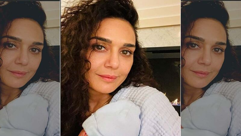 New Mom Preity Zinta Shares FIRST Picture Of Her Newborn Twin, Says ‘Burp Cloths, Diapers, Loving It All’; Priyanka Chopra Reacts