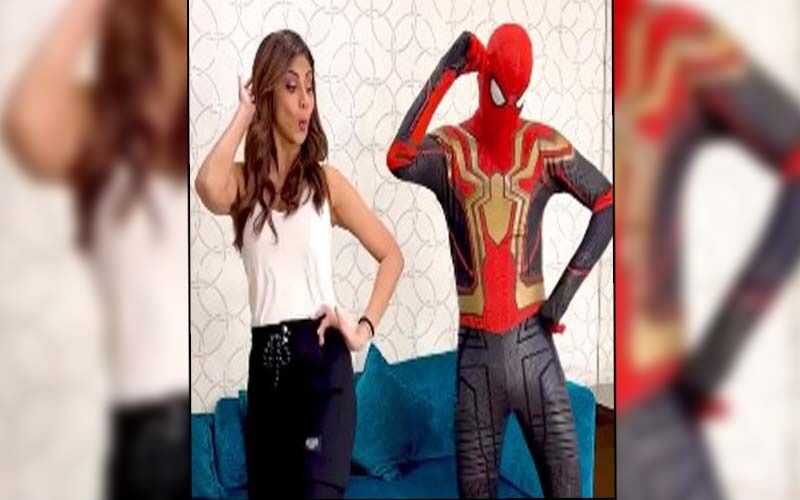 Shilpa Shetty Requests Tom Holland To Get Her A Ticket For' Spider-Man: No Way Home', Dances On ‘Chura Ke Dil Mera’ With Spidey; Netizens Call It ‘Overacting’