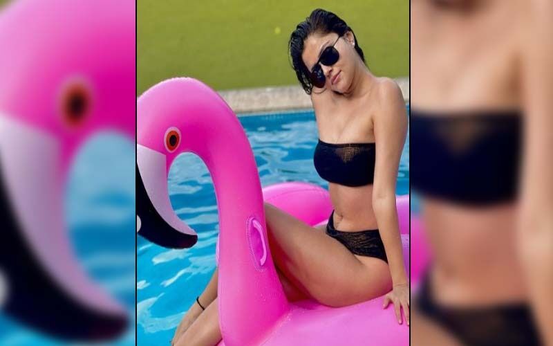 Rubina Dilaik Makes Fans Go 'OMG' With Her Bold BIKINI Avatar; Actress Flaunts Her Cleavage-Sexy Toned Body, Netizen Says, ‘Paani Mai Aag Laga Di’
