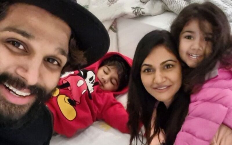 Pushpa Actor Allu Arjun Enjoys Quality Time With His Kids Ayaan, Arha; His Wife Sneha Reddy Shares A Glimpse Of Their Happy Moment-See PIC