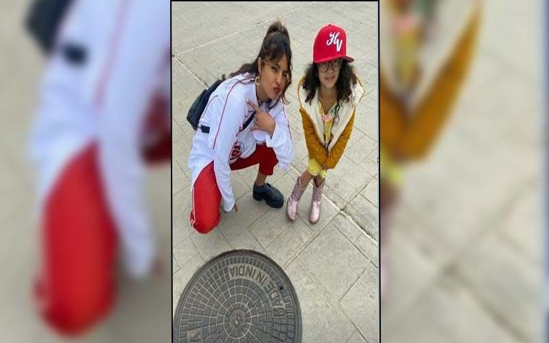 Priyanka Chopra Jonas Pouts And Winks While Posing With Indian-Made Manhole Cover In Los Angeles-See PIC
