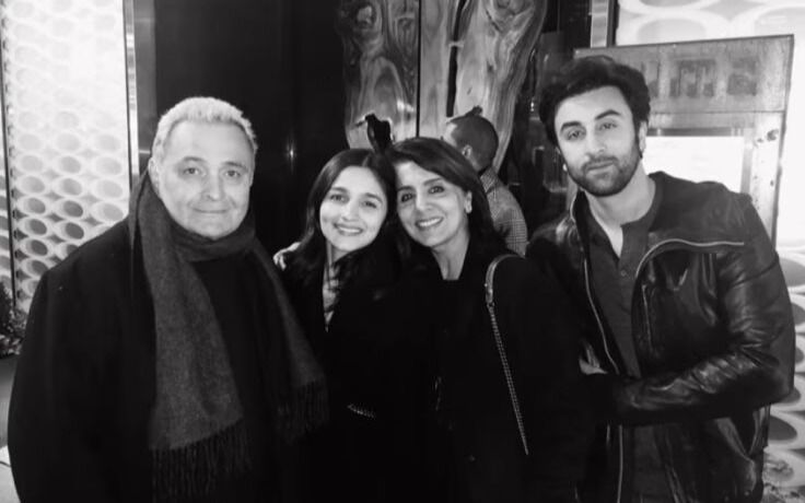 Rishi Kapoor Death Anniversary: Alia Bhatt Shares UNSEEN PIC With Late- Father- In Law, Neetu Kapoor And Ranbir; Says Always And Forever In Heart