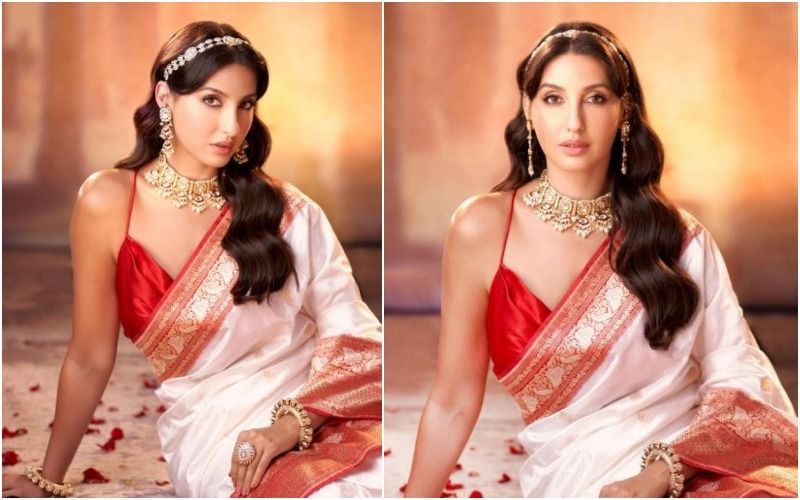 Nora Fatehi Aces Her SUPERHOT Bengali Look In A Stunning White Saree! Fans Shower Love