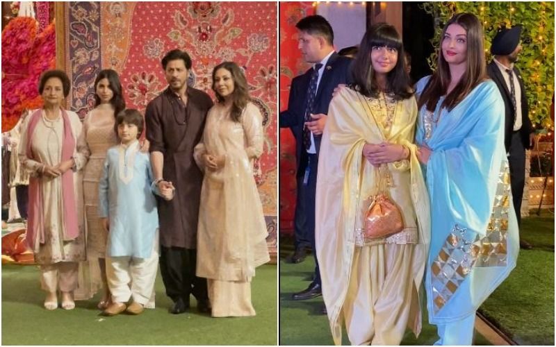 Ganesh Chaturthi 2023: Aishwarya Rai Bachchan With Daughter Aaradhya, Shah Rukh Khan And Family Attend Ambani's Ganpati Celebrations - WATCH