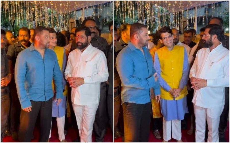 Salman Khan With Maharashtra CM Eknath Shinde Visits Rahul Kanal’s Residence For Ganpati Darshan - WATCH