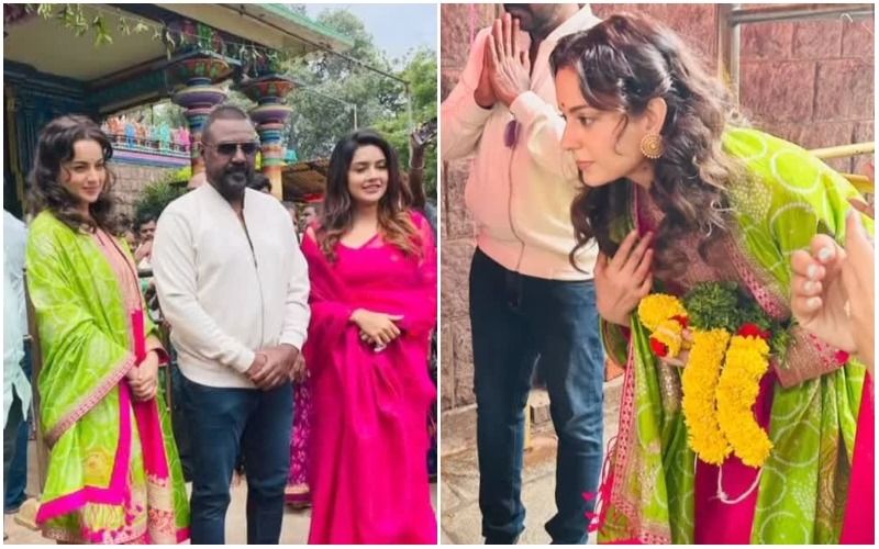 Chandramukhi 2: Co-stars Kangana Ranaut-Raghava Lawrence Seek Blessings At The Sri Peddamma Thalli Temple Ahead Of The Movie's Release- Check It Out