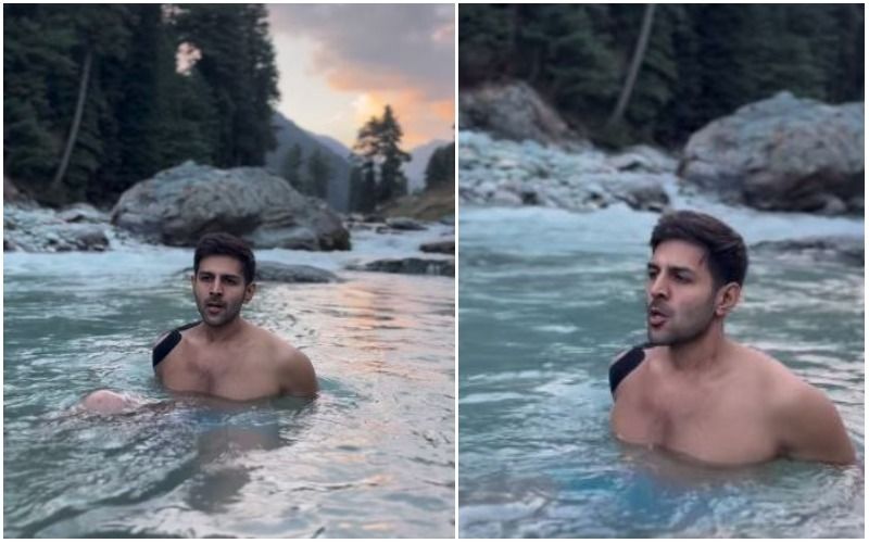 Kartik Aaryan’s Shirtless Video Of Having Ice Bath In River Of Kashmir Raise The Temperature – WATCH VIDEO