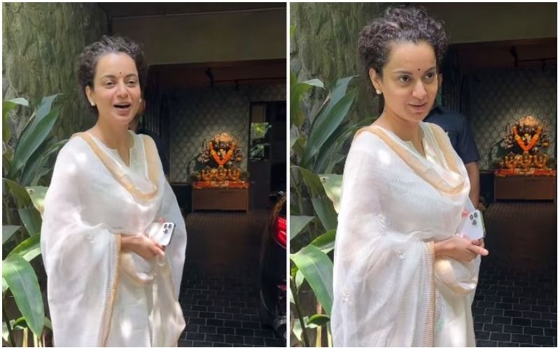 Tejas Star Kangana Ranaut Slays Her Film's Dialogue On Request Of The Paps, Says 'Bharat Ko Chhedoge Toh Chhodenge Nahi'